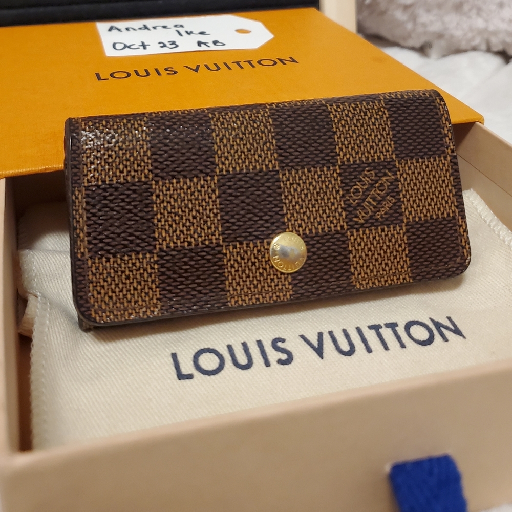 Louis Vuitton Key holder in Damier Ebene